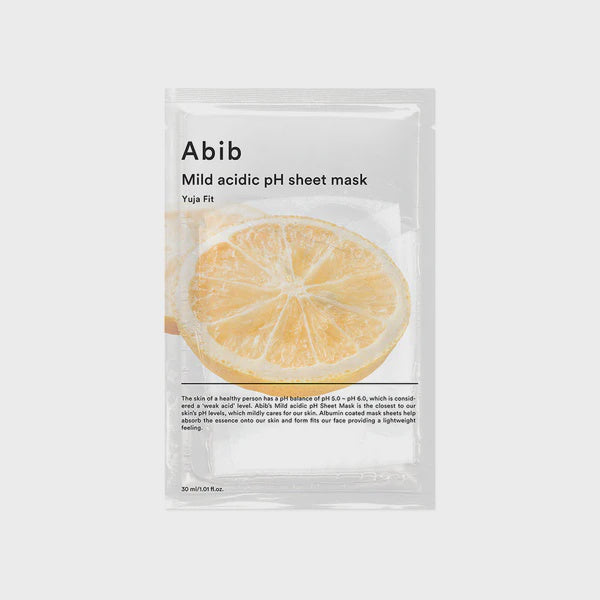 Abib Mild acidic pH sheet mask Yuja fit 1EA