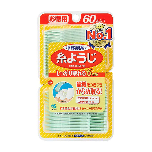 KOBAYASHI PHARMACEUTICAL DENTAL FLOSS (60 PIECES)