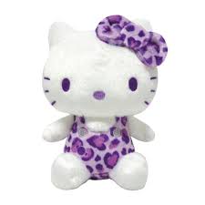 Sanrio Sitting Plush Toy - Hello Kitty : Leopard Purple