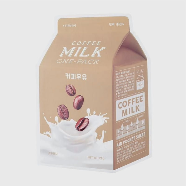 A'PIEU MILK ONE PACK SHEET MASK 1PC - COFFEE SCENT