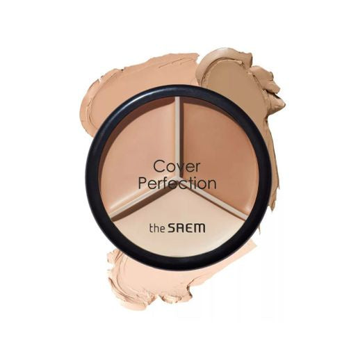 THE SEAM COVER PERFECTION TRIPLE POT CONCEALER #02 CONTOUR