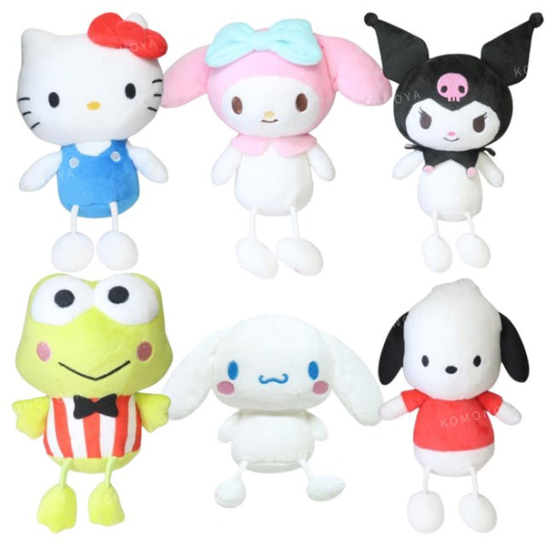 Sanrio HelloKitty Hanging Legs Keychain Mascot Plush Toy Keychain