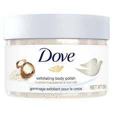 Dove Macadamia & Rice Milk Creamy Scrub Body 298g