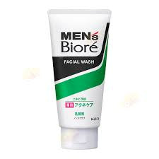 KAO MEN'S BIORE MEDICATED ACNE CARE FACE WASH 130G