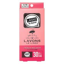 LAVONS CAR AIR FRESHENER FRENCH MACARON FRAGRANCE