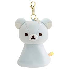 Japan San-X Plush Reel Key Cover - Rilakkuma