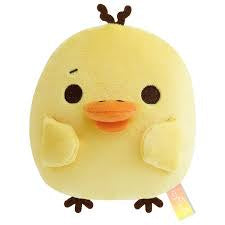 San-X Plush Toy With Pouch - Kiiroitori : Rainy Day to Sunny Troubled Face Wrinkled Hair