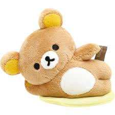 SAN-X TONIKAKU DARA DARA SERIES - MAGNETIC GOYURURI PLUSH TOY - RILAKKUMA