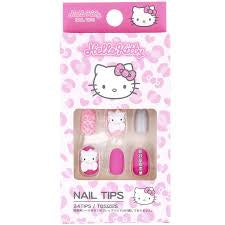 SANRIO Nail Tips Hello Kitty Leopard Print