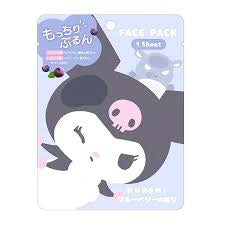 SANRIO FACE PACK KUROMI-BLUEBERRY 1 PC