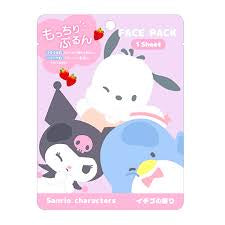 SANRIO FACE PACK SANRIO CHARACTERS STRAWBERRY 1 PC