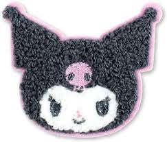 SANRIO FLUFFY EMBROIDERY STICKER - KUROMI