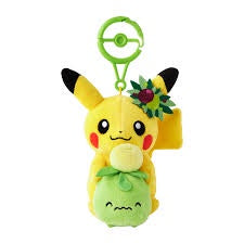 Pokemon Center Original Carabiner Mascot Pikachu and Smoliv Pokemon Center Kagawa