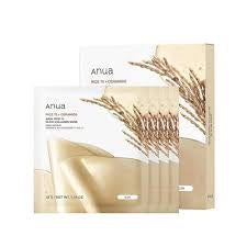 Anua RICE 70 GLOW COLLAGEN MASK 4PCS