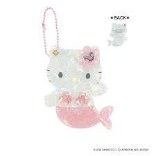 Sanrio Hello Kitty Shell Mirror Key Chain Mermaid (Pink)