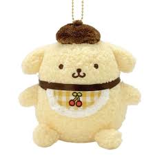 SANRIO POM POM PURIN CHERRY PLAID MASCOT