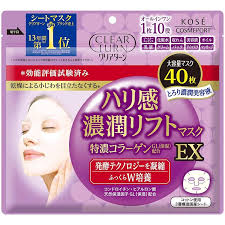 KOSE CLEARTURN FIRM AND RICH LIFT MASK 40 PCS
