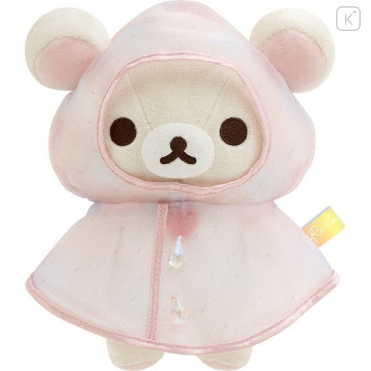 San-X Plush Toy - Korilakkuma : Rainy Day to Sunny Raincoat Pink