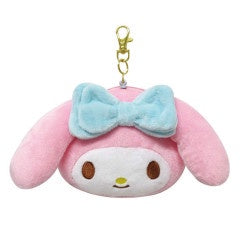 Sanrio Face Pass Case Coin Case with Reel - My Melody