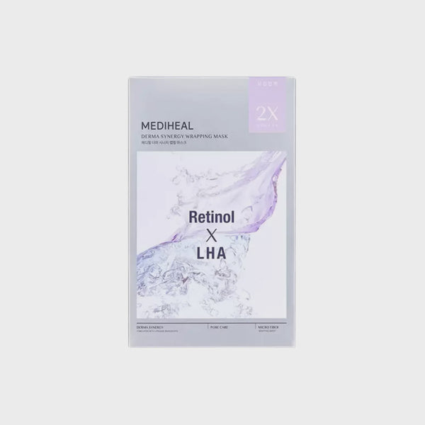 MEDIHEAL DERMA SYNERGY WRAPPING MASK RETINOL X LHA PORE CARE 4PCS