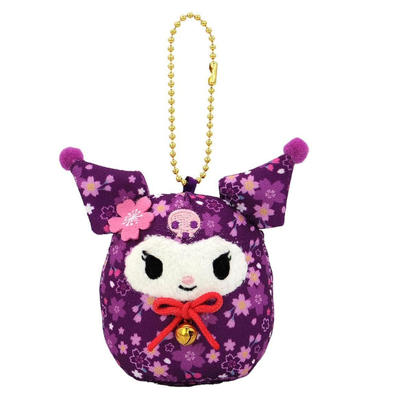SANRIO Nakajima Sanrio Cherry Blossom Daruma Mascot Kuromi