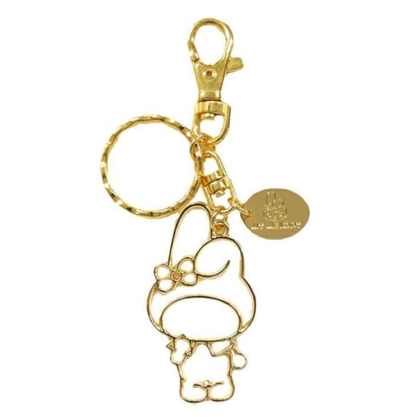 Sanrio Characters Gold Keychain My Melody