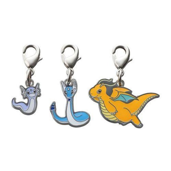 Pokemon Center Original National Pokedex Metal Charm 147- 148- 149