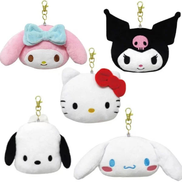 SANRIO CHARACTERS FACE CARD HOLDER CASE - 5 TYPES