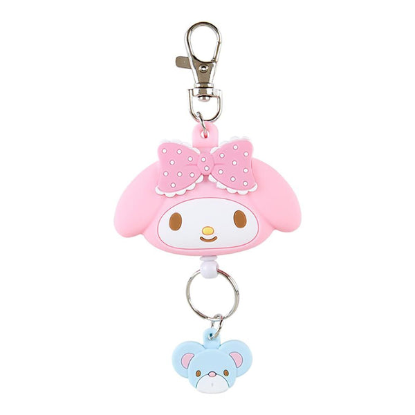 SANRIO REEL KEYCHAIN MY MELODY FACE DESIGN