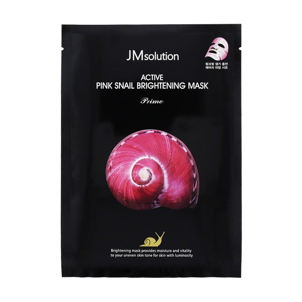 JM SOLUTION ACTIVE PINK SNAIL BRIGHTENING MASK 10PCS/BOX