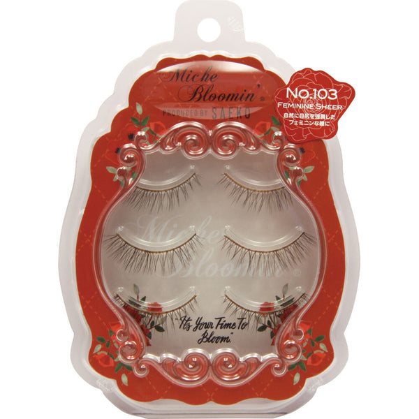 MISCH BLOOMIN EYELASH NO.103 FEMININE SHEER 3 PAIRS