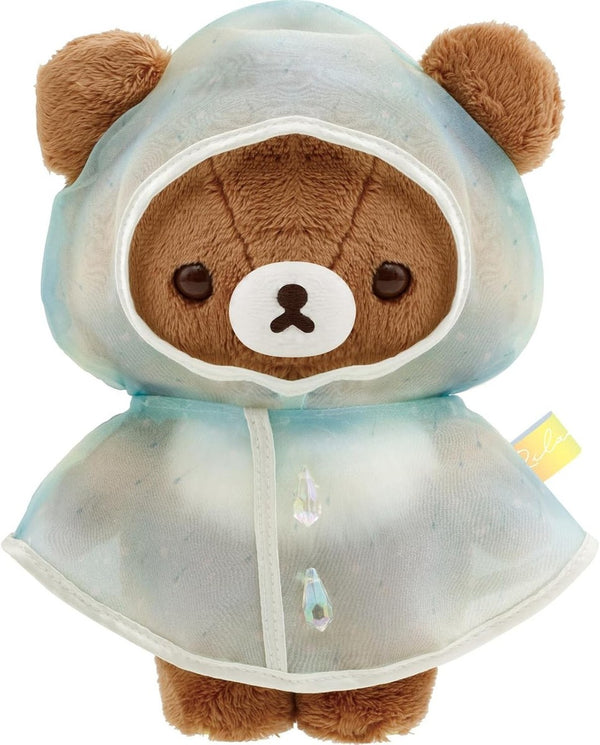 San-X Plush Toy - Chairoikoguma : Rainy Day to Sunny Raincoat Green