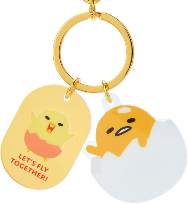 SANRIO Acrylic Face Shaped Keychain - Gudetama