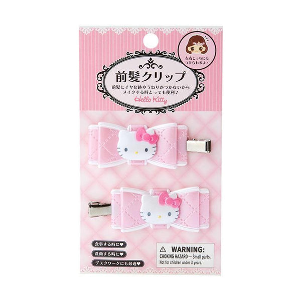 Sanrio Hair Clip Hello Kitty (Quilt Ribbon)