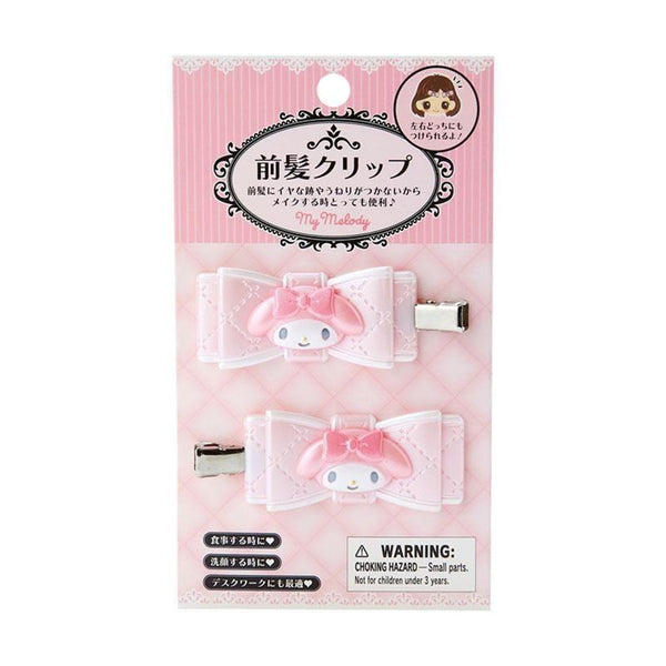 Sanrio Hair Clip My Melody (Quilt Ribbon)