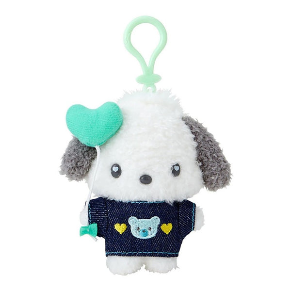 SANRIO POCHACCO MASCOT HOLDER (DENIM PATCH) PLUSH KEYCHAIN