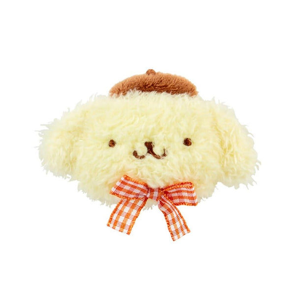 SANRIO POMPOM PURIN FACE SHAPED HAIR CLIP