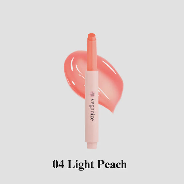 VEGANIZE COLLAGEN LIP GLASS BALM -04 LIGHT PEACH
