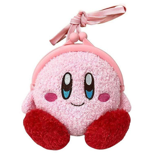 SK JAPAN KIRBY OF THE STARS FLUFFY S PLUSH GAMA NECK POUCH (SMILING)