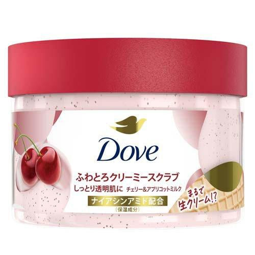 DOVE CHERRY & APRICOT CREAMY BODY SCRUB 298G