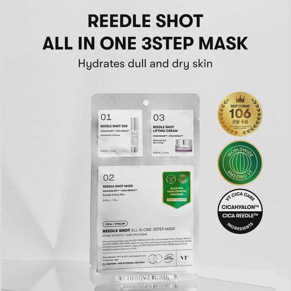 VT REEDLE SHOT ALL IN ONE 3STEP MASK (1.5G+1.5G+25G)