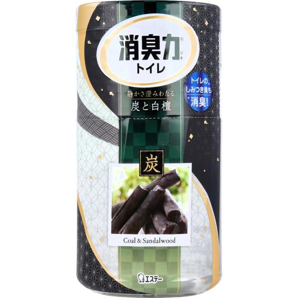 SHOSHU-RIKI TOILET DEODORIZING POWER CHARCOAL & SANDALWOOD SCENT,400 ML