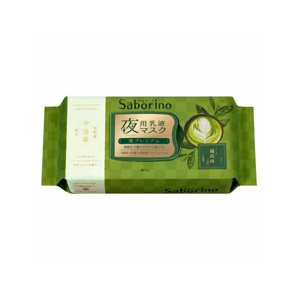 BCL NIGHT FACE SHEET PREMIUM MATCHA MILK 30PCS