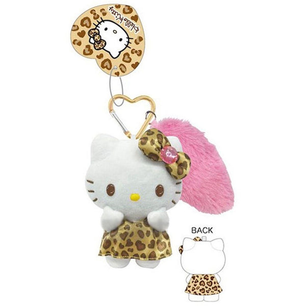 SANRIO Hello Kitty Tail-Moisturizing Mascot Key Holder Leopard