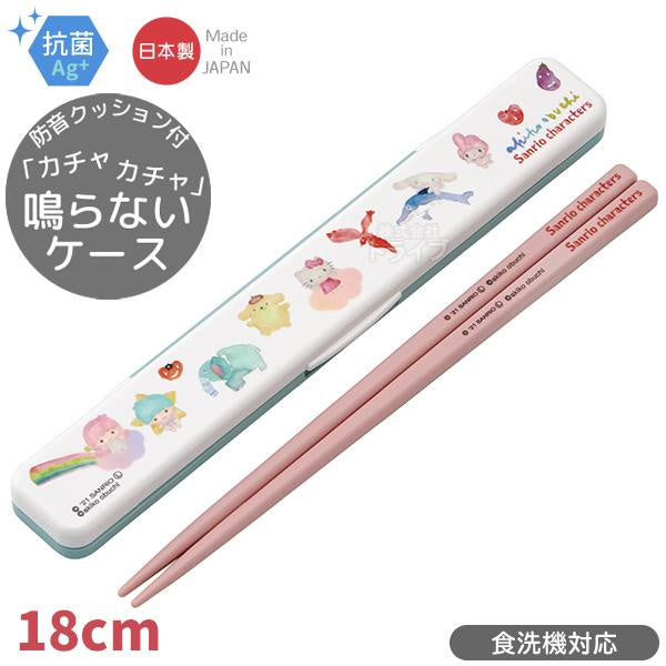 SANRIO CHARACTERS X AKIKO KOBUCHI ANTIBACTERIAL SILENT CHOPSTICKS