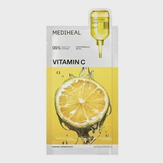 MEDIHEAL VITAMIN C ESSENTIAL MASK CLEAR TONING 10PCS
