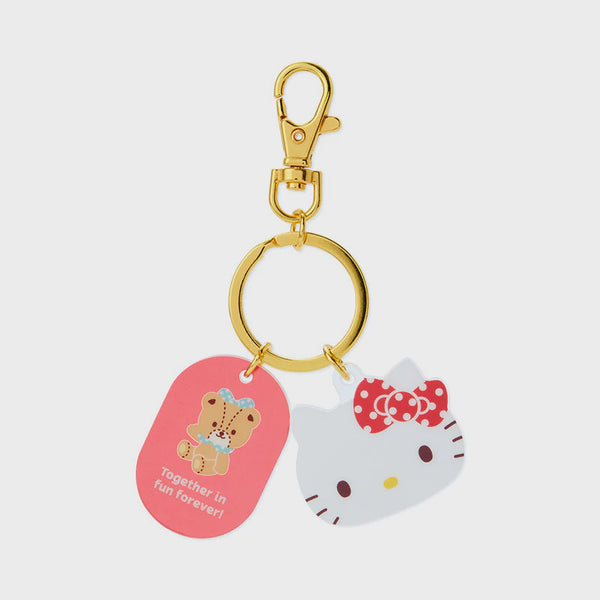 SANRIO ACRYLIC FACE SHAPED KEYCHAIN - HELLO KITTY